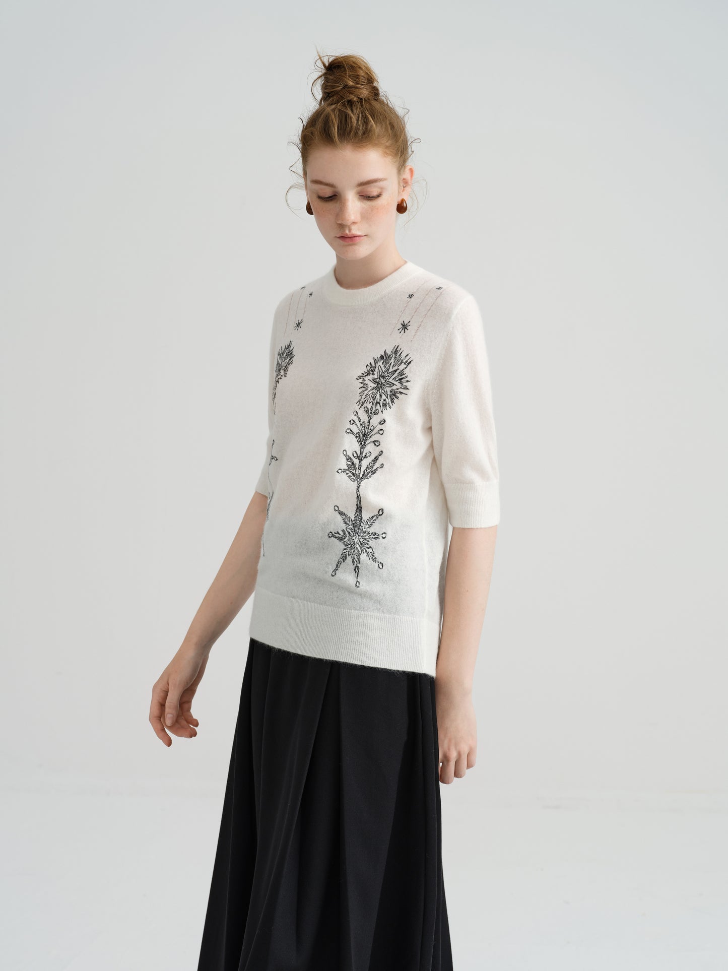 Harune's Pullover Short Sleeve white