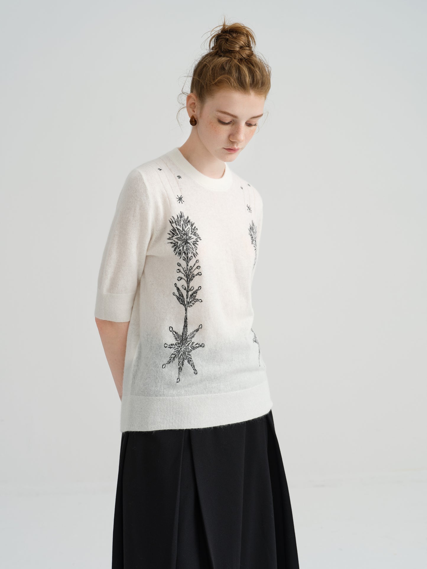 Harune's Pullover Short Sleeve white