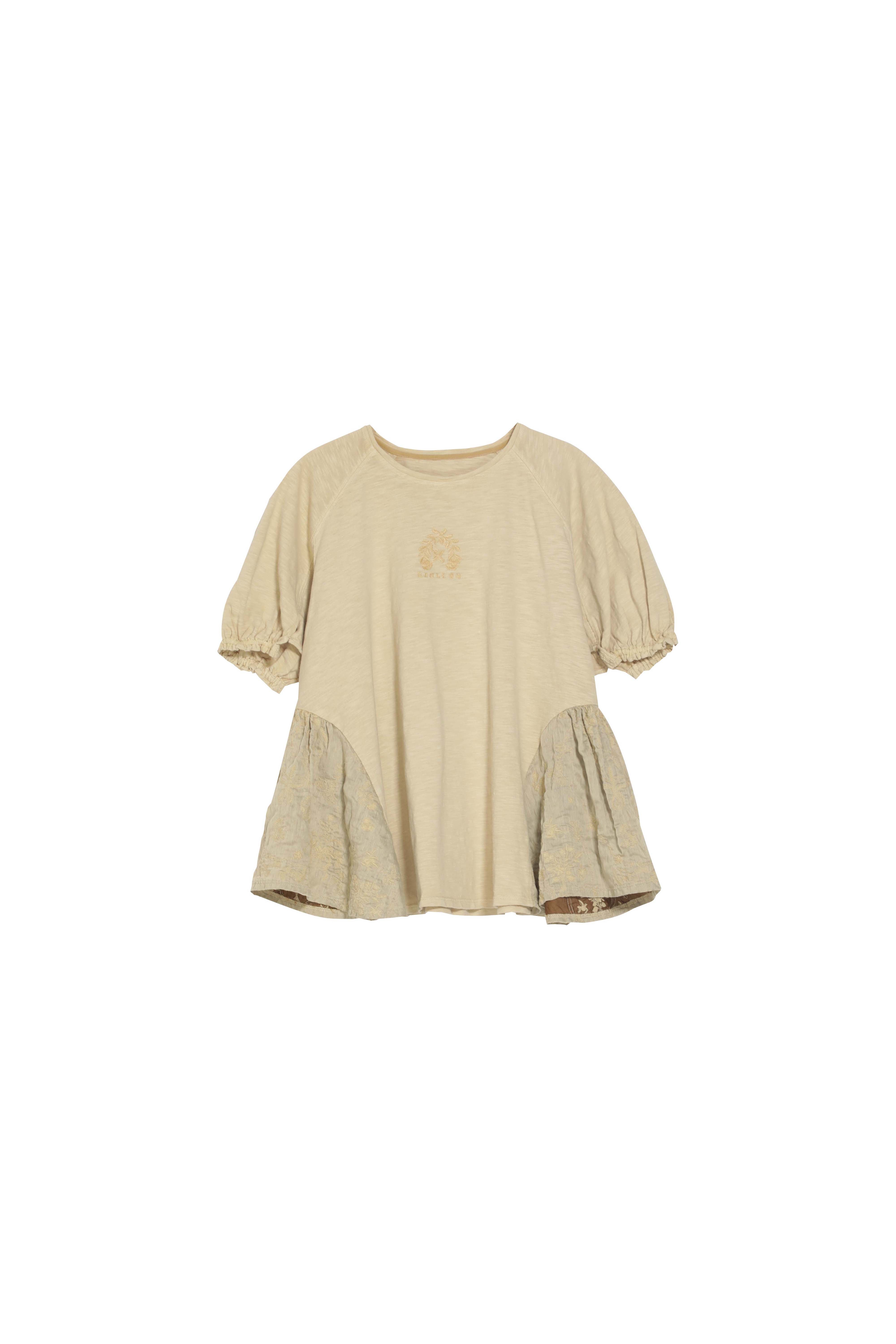 Hindley flare herbal dye top in beige